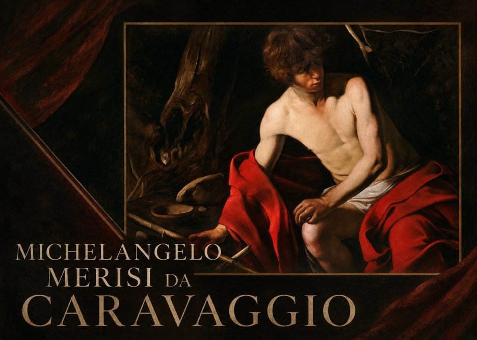 Michelangelo Merisi da Caravaggio John the Baptist (Youth with a Ram) No2 - Plakat