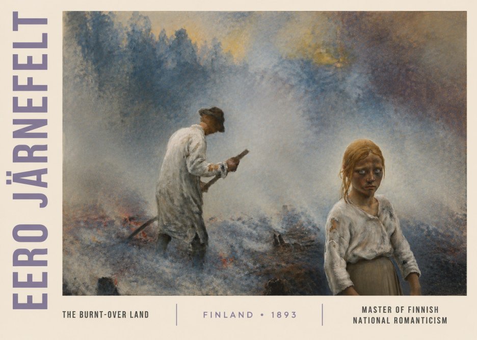 Eero Järnefelt The Burnt-over Land No3 - Plakat