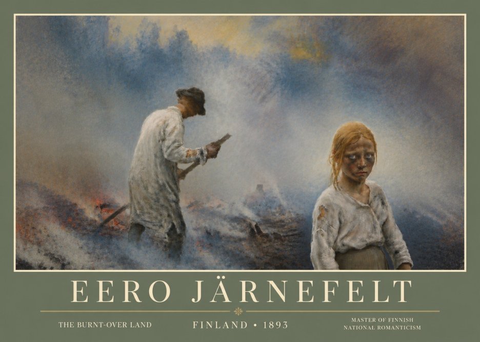 Eero Järnefelt The Burnt-over Land No5 - Plakat