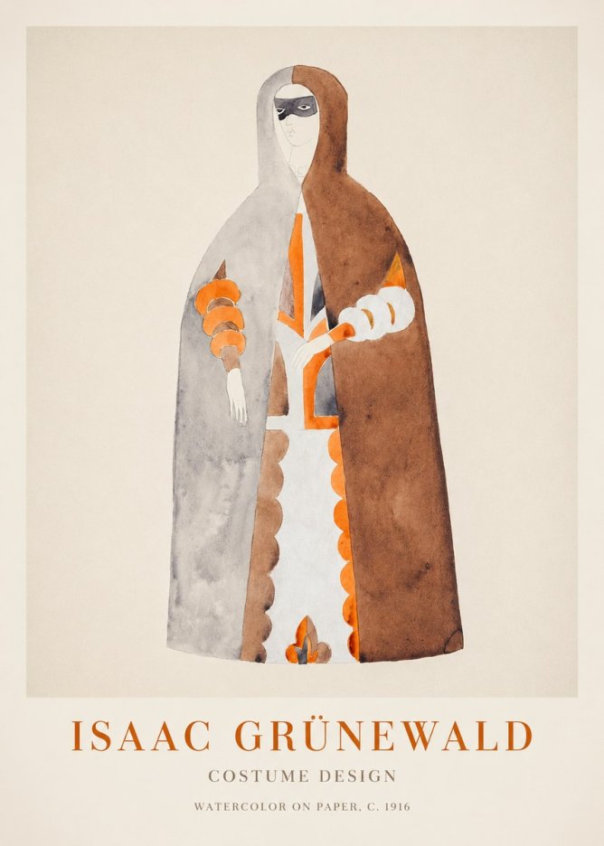 Isaac Grünewald Costume Design VI No1 - Plakat