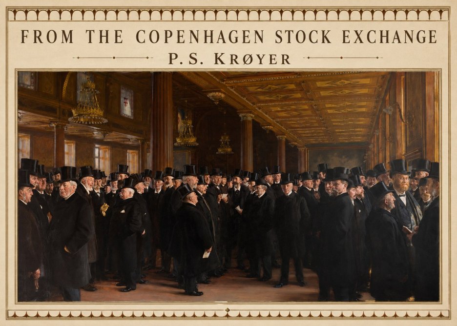 P.S. Krøyer From the Copenhagen Stock Exchange No3 - Plakat