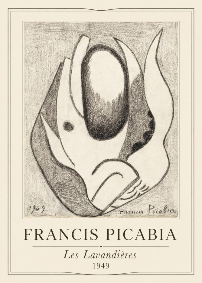 Francis Picabia Les Lavandières No1 - Plakat