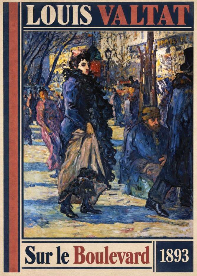 Louis Valtat Sur Le Boulevard No5 - Plakat