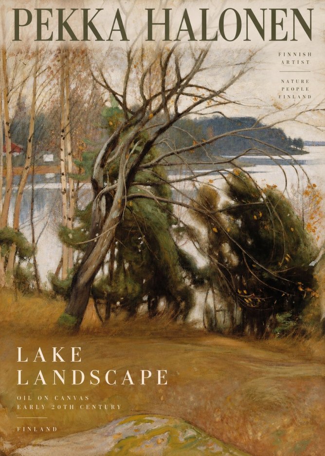 Pekka Halonen Lake Landscape No2 - Plakat