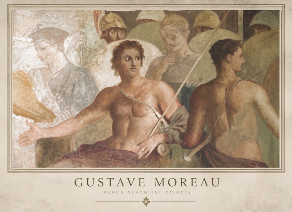 Gustave Moreau Les Prétendants No3 - Plakat