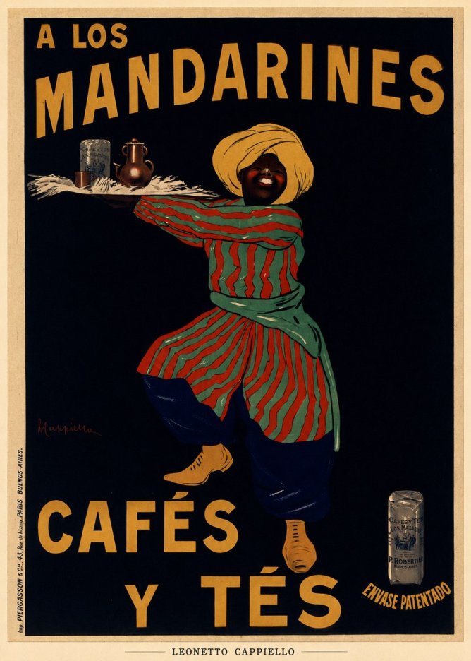 Leonetto Cappiello A Los Mandarines No6 - Plakat