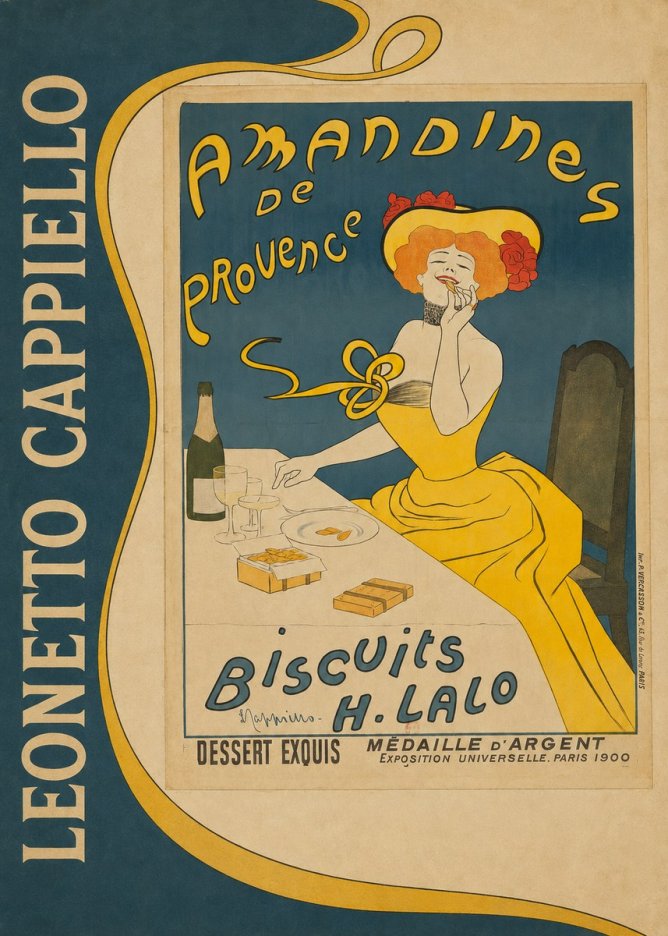 Leonetto Cappiello Amandines De Provence Biscuits H. Lalo II No2 - Plakat