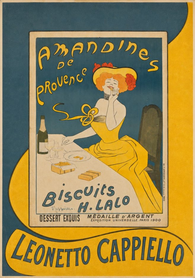 Leonetto Cappiello Amandines De Provence Biscuits H. Lalo II No4 - Plakat
