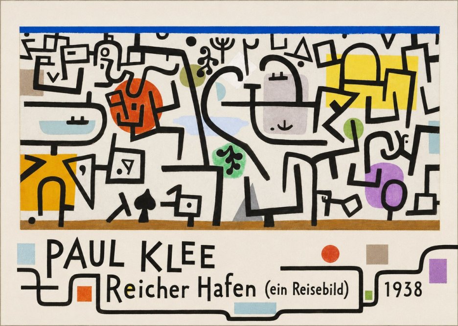 Paul Klee Reicher Hafen (Ein Reisebild) II No5 - Plakat