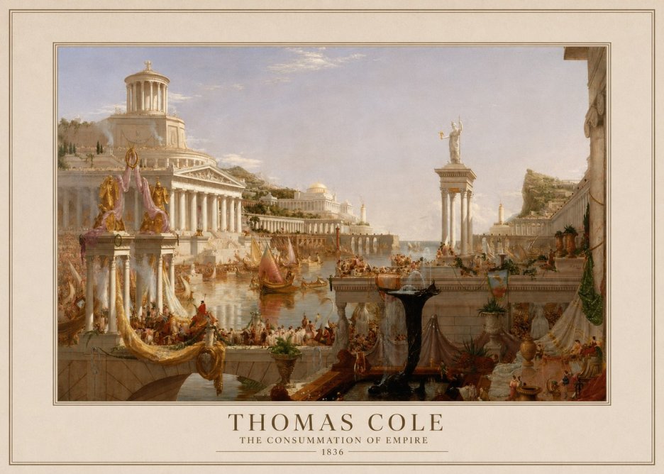 Thomas Cole The Consummation of Empire No4 - Plakat