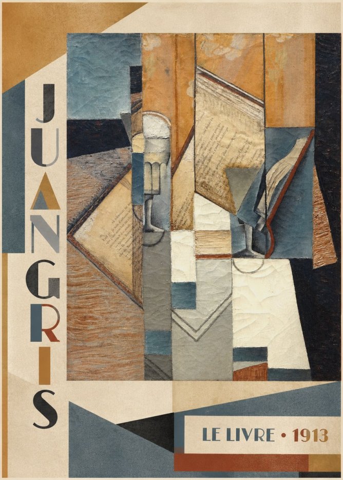 Juan Gris Le Livre No2 - Plakat