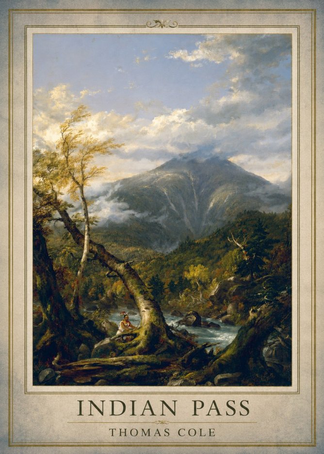 Thomas Cole Indian Pass I No1 - Plakat