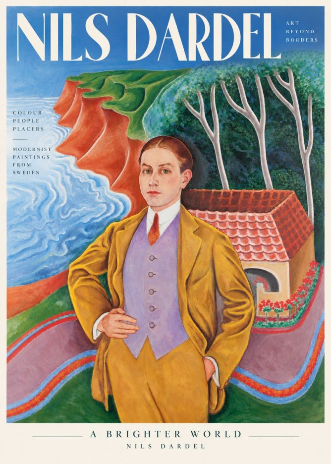 Nils Dardel Portrait in a Southern Landscape No3 - Plakat