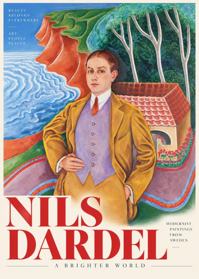 Nils Dardel Portrait in a Southern Landscape No4 - Plakat