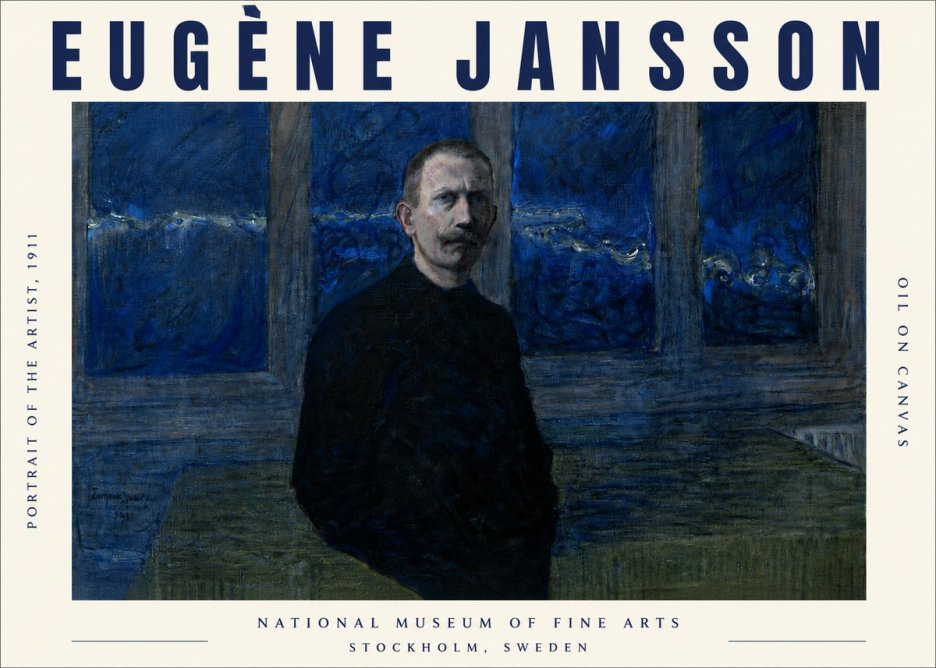 Eugène Jansson Portrait of the Artist, 1911 No4 - Plakat