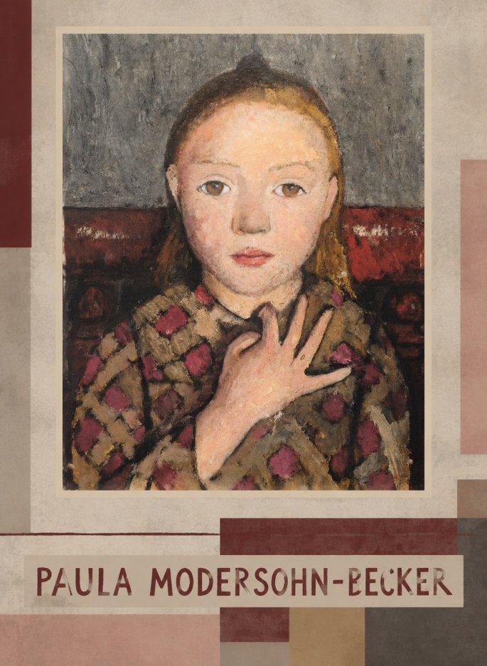Paula Modersohn-Becker Girl in Checked Blouse No3 - Plakat