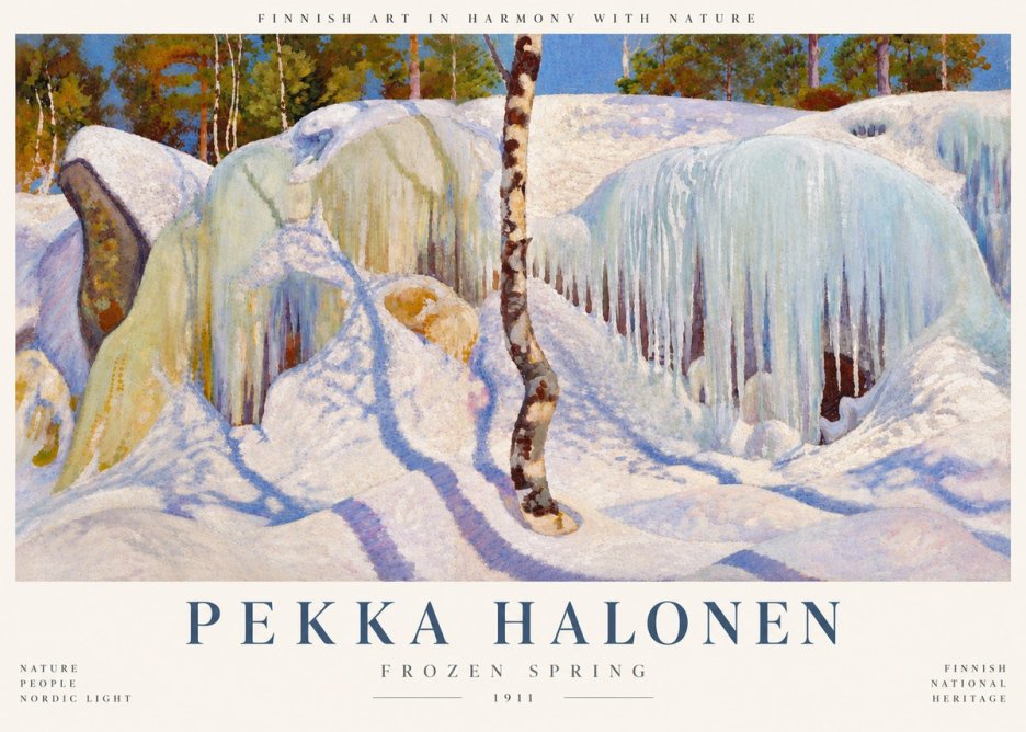 Pekka Halonen Frozen Spring No6 - Plakat