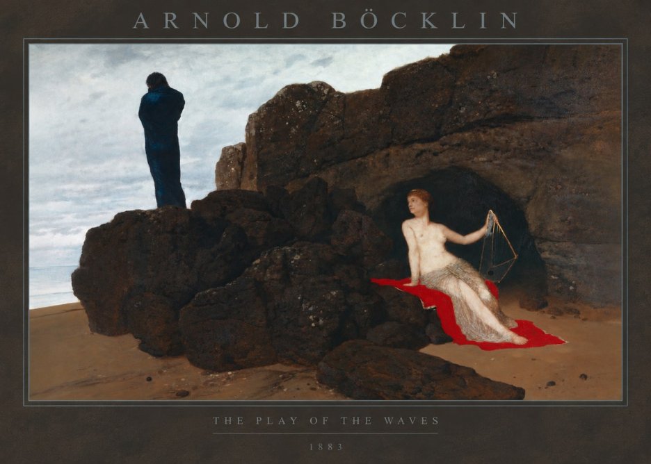 Arnold Böcklin The Play of the Waves No2 - Plakat