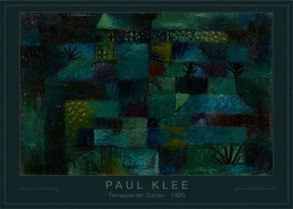 Paul Klee Terrassierter Garten No3 - Plakat