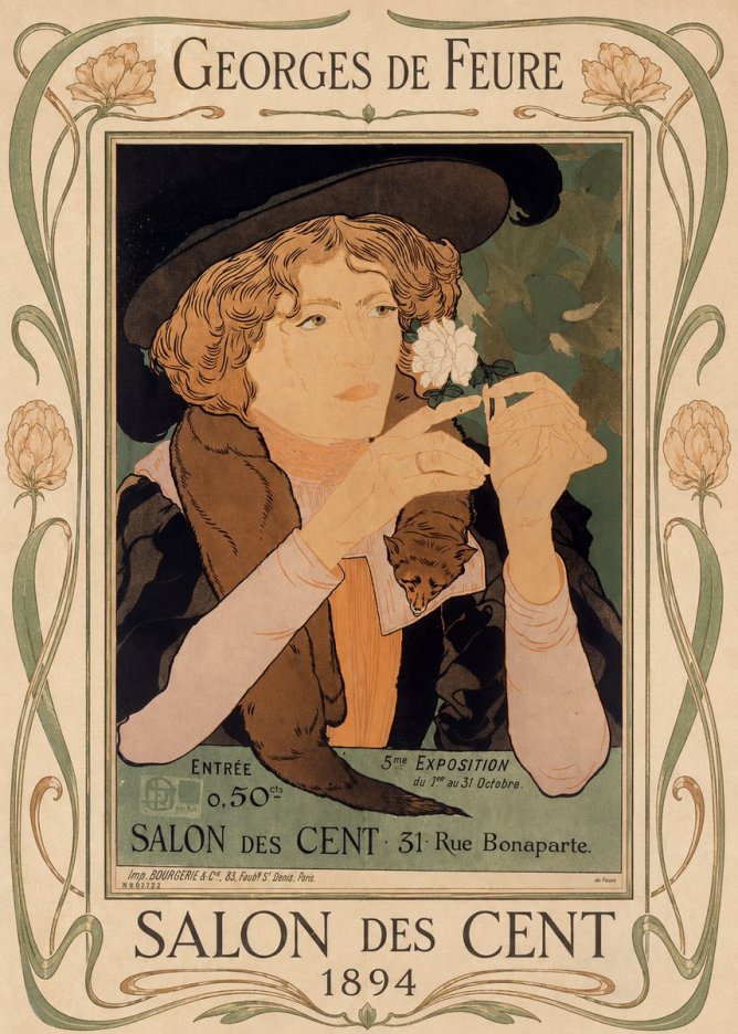 Georges de Feure Salon Des Cent - 1894 No1 - Plakat