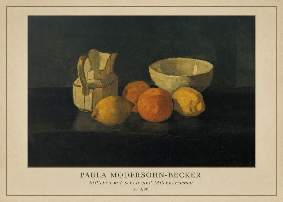 Paula Modersohn-Becker Stilleben Mit Schale Und Milchkännchen No4 - Plakat