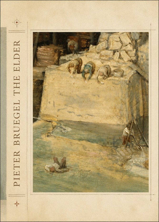 Pieter Bruegel Figures on the Embankment No2 - Plakat