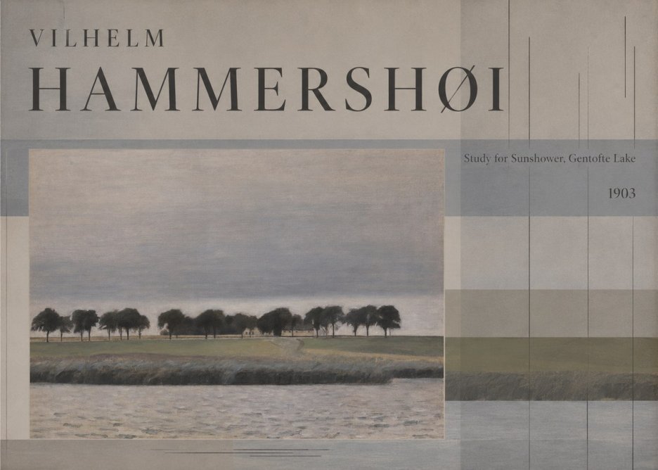 Vilhelm Hammershøi Study for Sunshower, Gentofte Lake No5 - Plakat