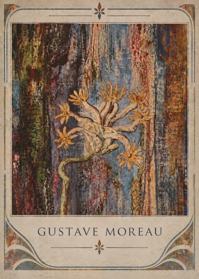 Gustave Moreau Fleur Mystérieuse No5 - Plakat