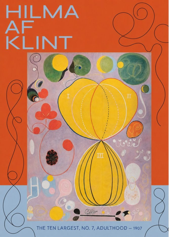 Hilma af Klint The Ten Largest, No. 7, Adulthood No4 - Plakat