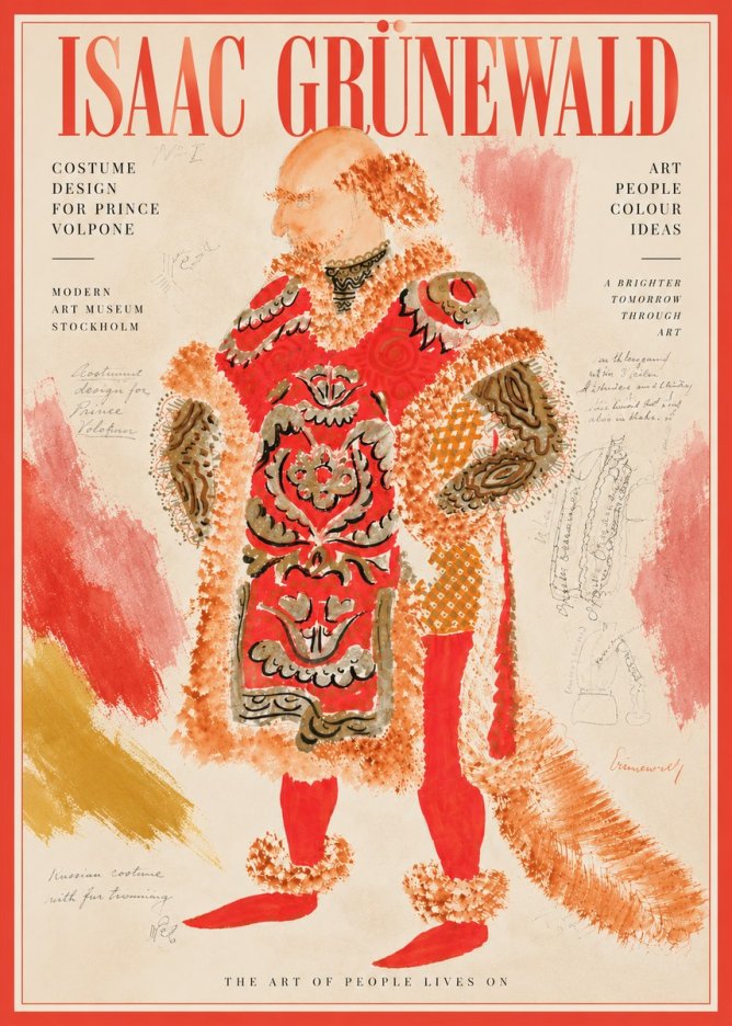 Isaac Grünewald Costume Design for a Theatre Production No6 - Plakat