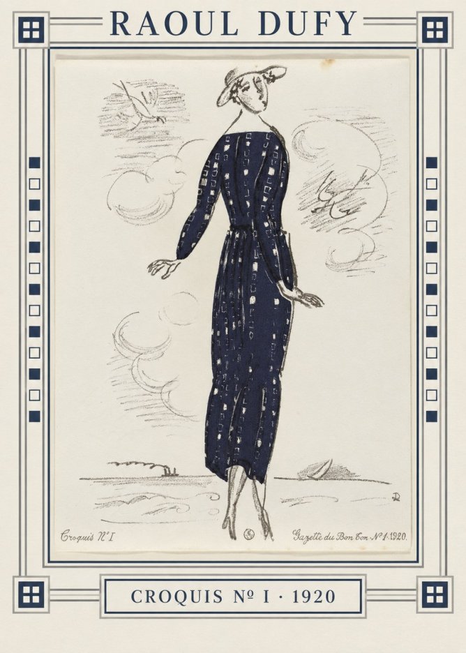 Raoul Dufy Croquis N° I · 1920 No4 - Plakat