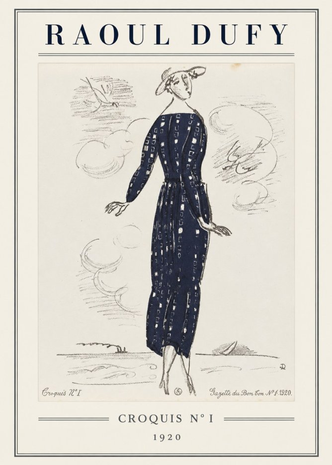 Raoul Dufy Croquis N° I · 1920 No5 - Plakat
