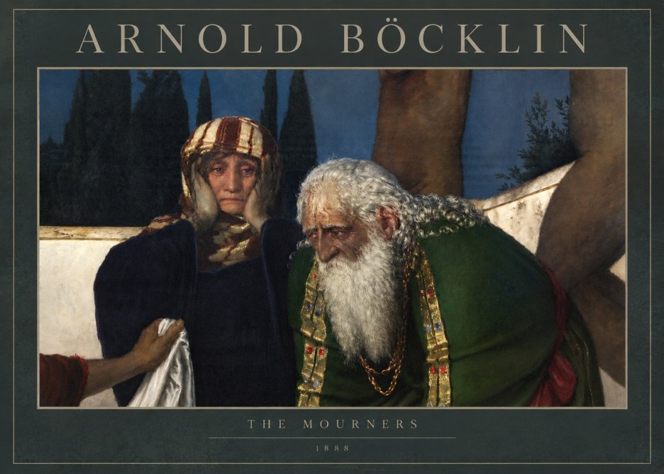 Arnold Böcklin Lamentation over the Dead Christ No5 - Plakat