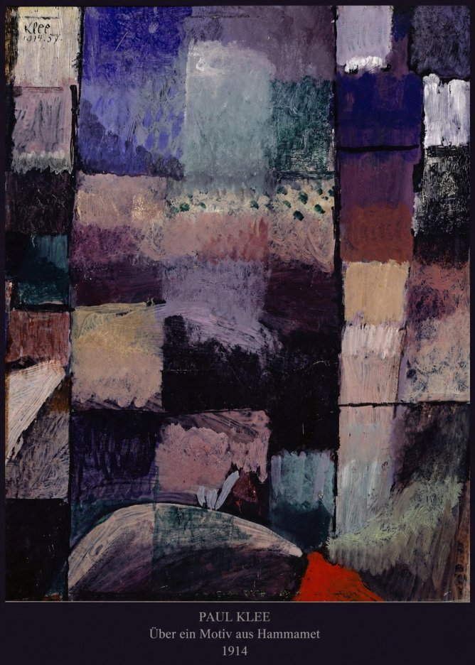 Paul Klee Über Ein Motiv Aus Hammamet No5 - Plakat