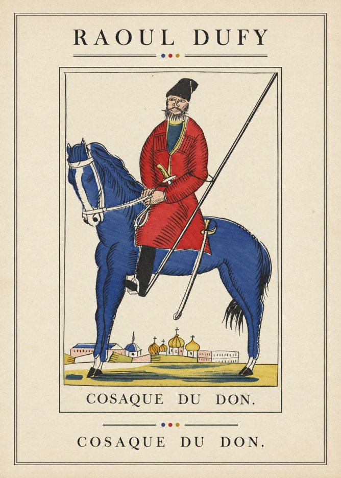Raoul Dufy Cosaque Du Don. No3 - Plakat