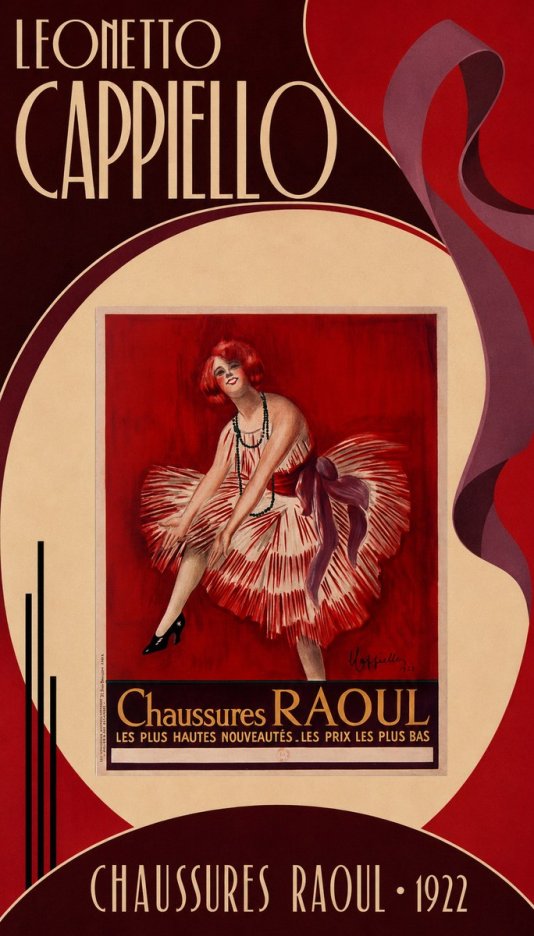 Leonetto Cappiello Chaussures Raoul No6 - Plakat