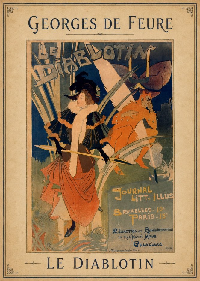 Georges de Feure Le Diablotin II No3 - Plakat