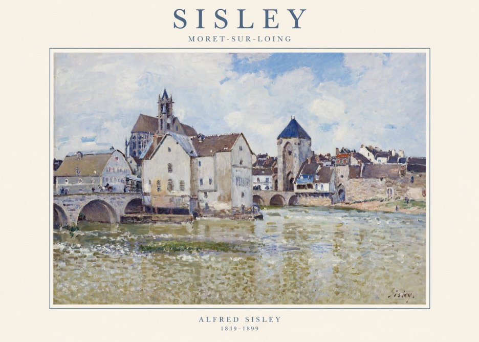 Sisley Moret-sur-loing No1 - Plakat
