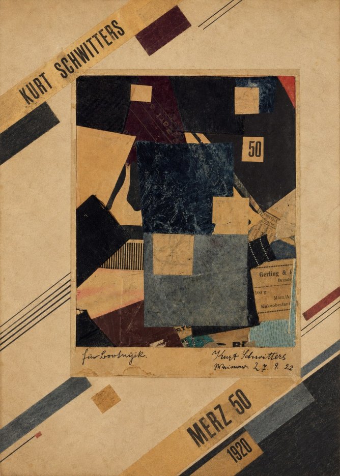 Kurt Schwitters Merz 50 No4 - Plakat