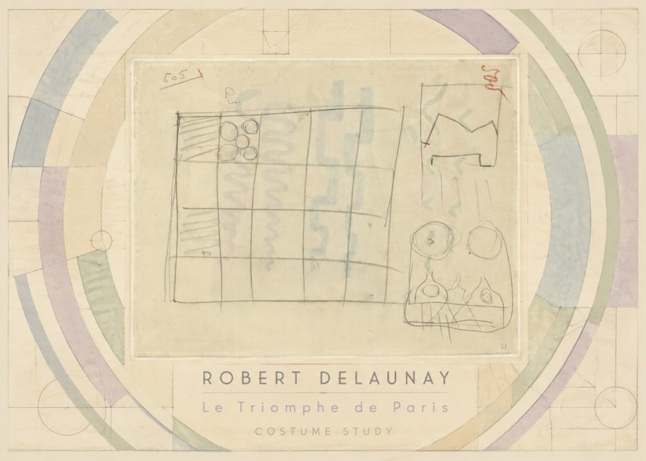 Robert Delaunay Le Triomphe De Paris - Costume Study No3 - Plakat