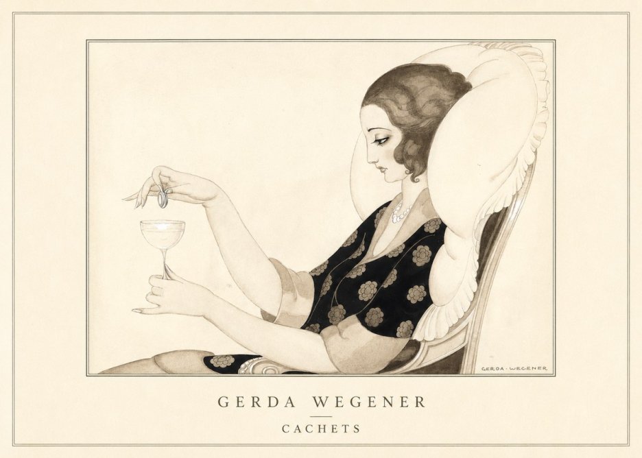 Gerda Wegener Cachets No4 - Plakat