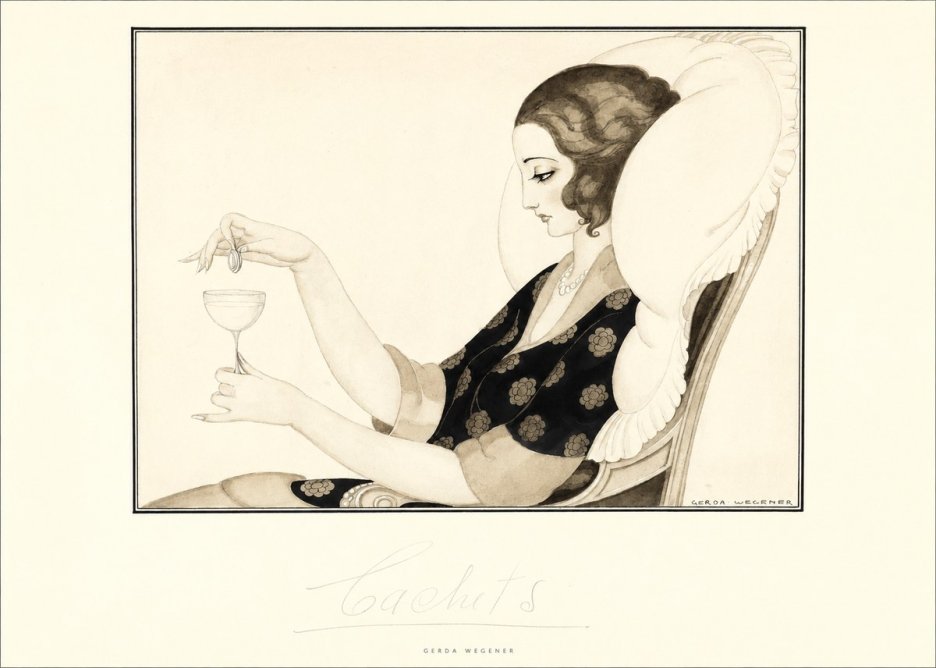 Gerda Wegener Cachets No5 - Plakat