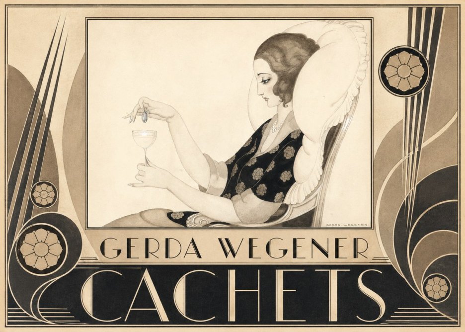 Gerda Wegener Cachets No6 - Plakat