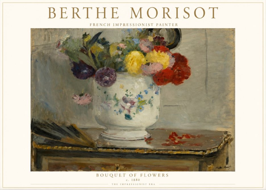 Berthe Morisot Bouquet of Flowers No1 - Plakat