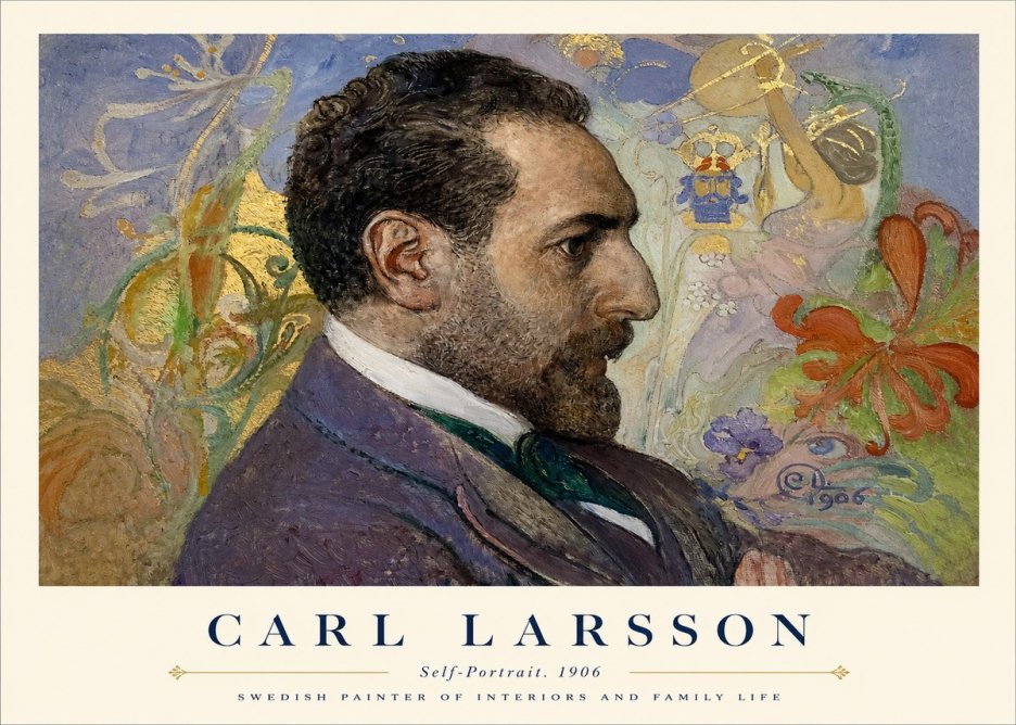 Carl Larsson Self-portrait. 1906 No1 - Plakat
