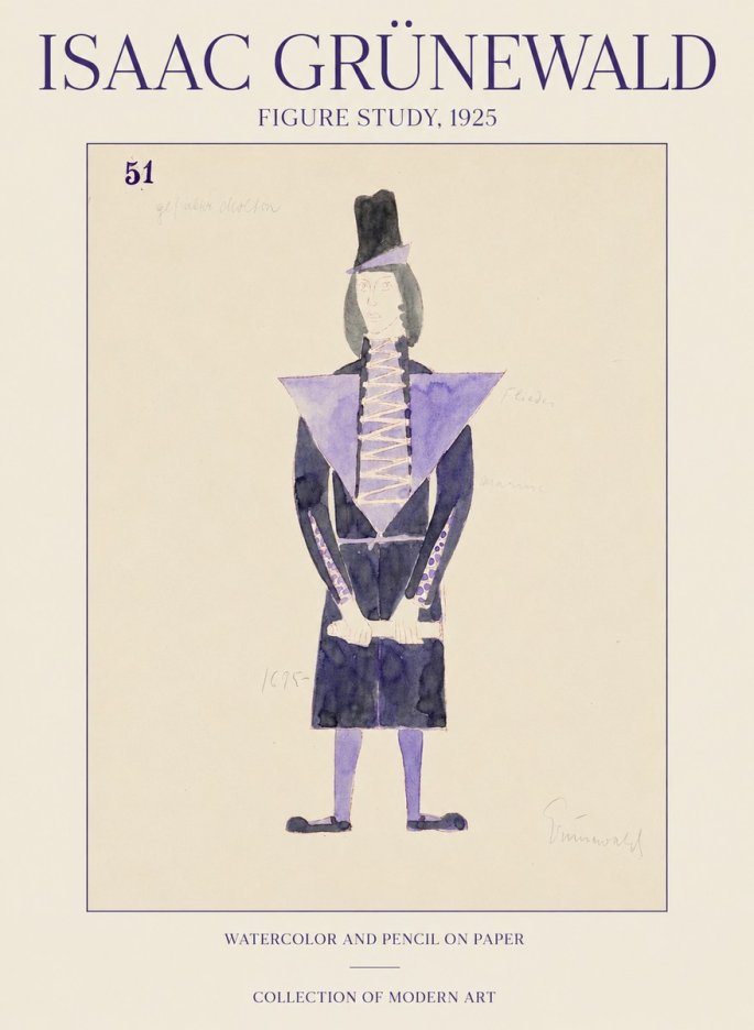 Isaac Grünewald Figure Study, 1925 No1 - Plakat