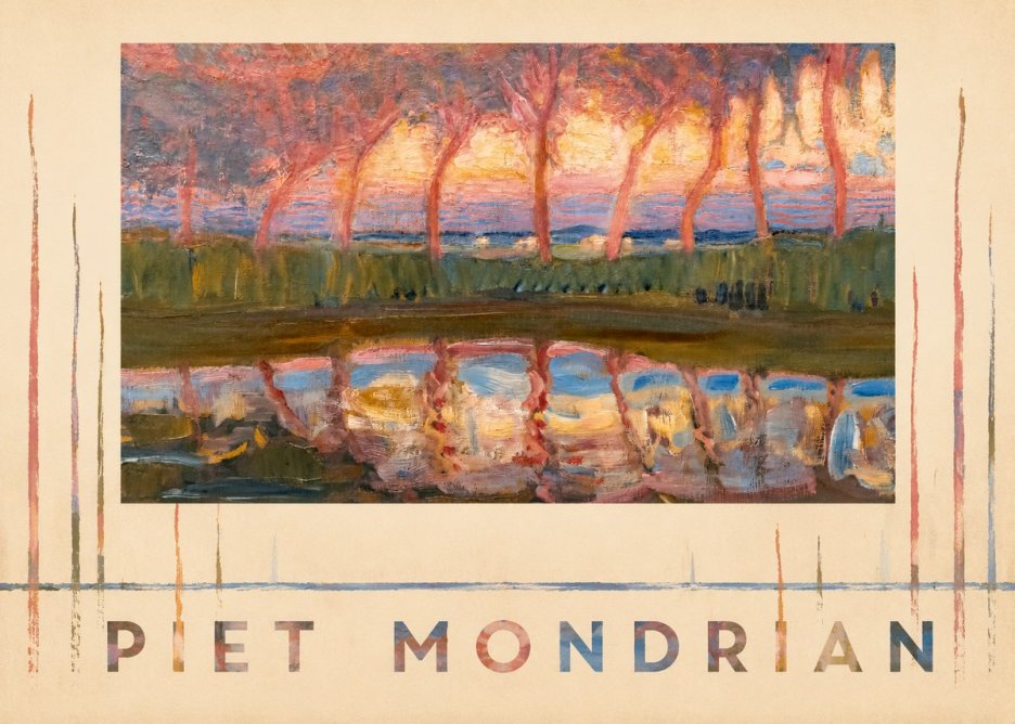 Piet Mondrian Willows No5 - Plakat
