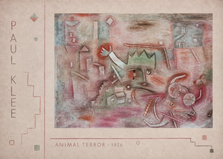 Paul Klee Animal Terror No2 - Plakat