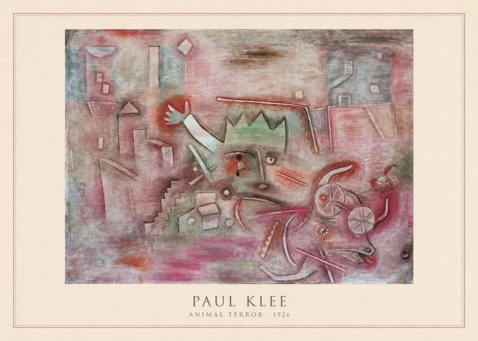 Paul Klee Animal Terror No4 - Plakat