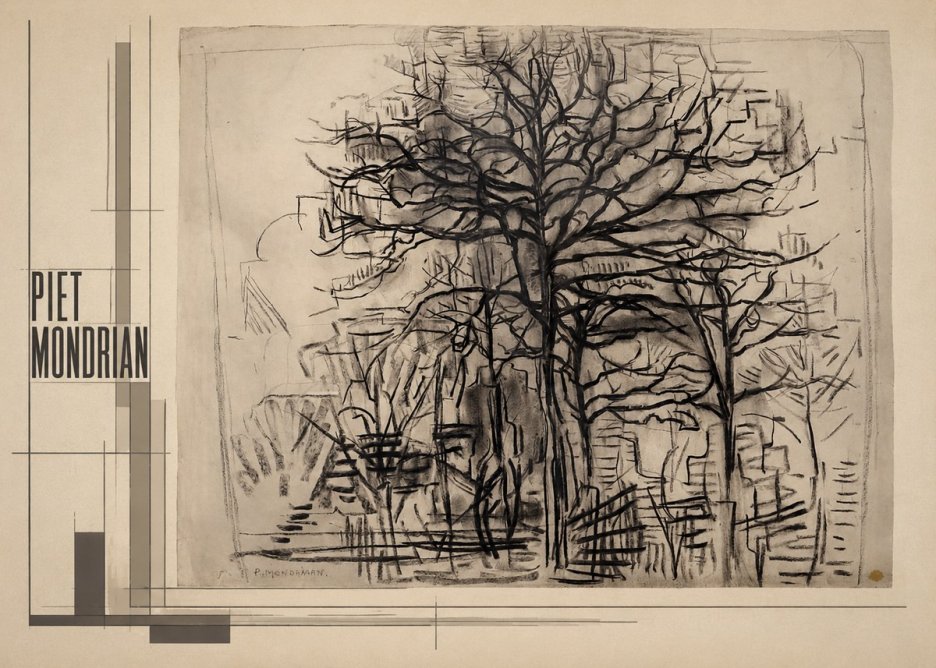 Piet Mondrian The Tree No2 - Plakat
